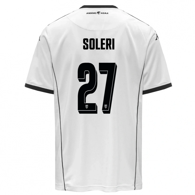 Danxen Pánské Edoardo Soleri #27 Bíločerná Domů Hráčské Dresy 2025/26 Dres