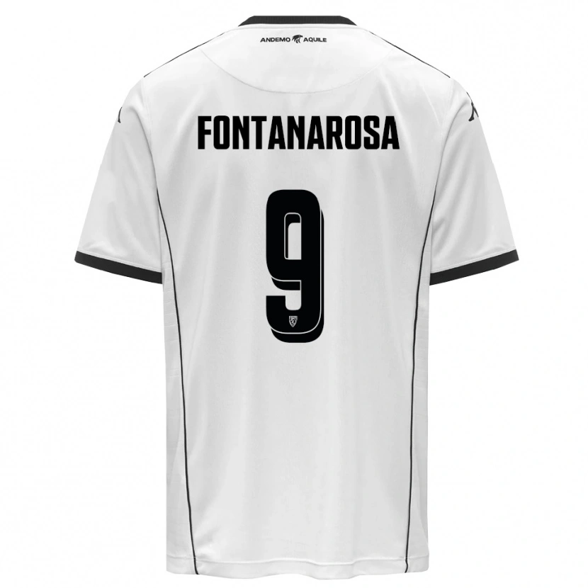 Danxen Pánské Riccardo Fontanarosa #9 Bíločerná Domů Hráčské Dresy 2025/26 Dres