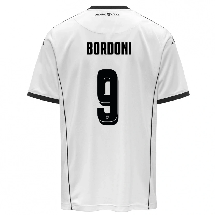 Danxen Pánské Cristian Bordoni #9 Bíločerná Domů Hráčské Dresy 2025/26 Dres