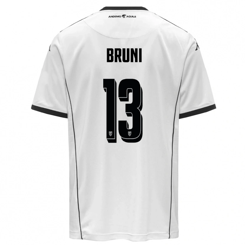 Danxen Pánské Filippo Bruni #13 Bíločerná Domů Hráčské Dresy 2025/26 Dres