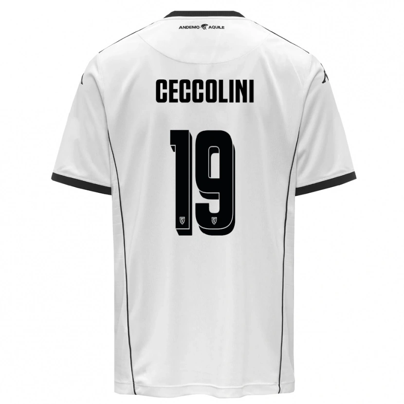 Danxen Pánské Jacopo Ceccolini #19 Bíločerná Domů Hráčské Dresy 2025/26 Dres