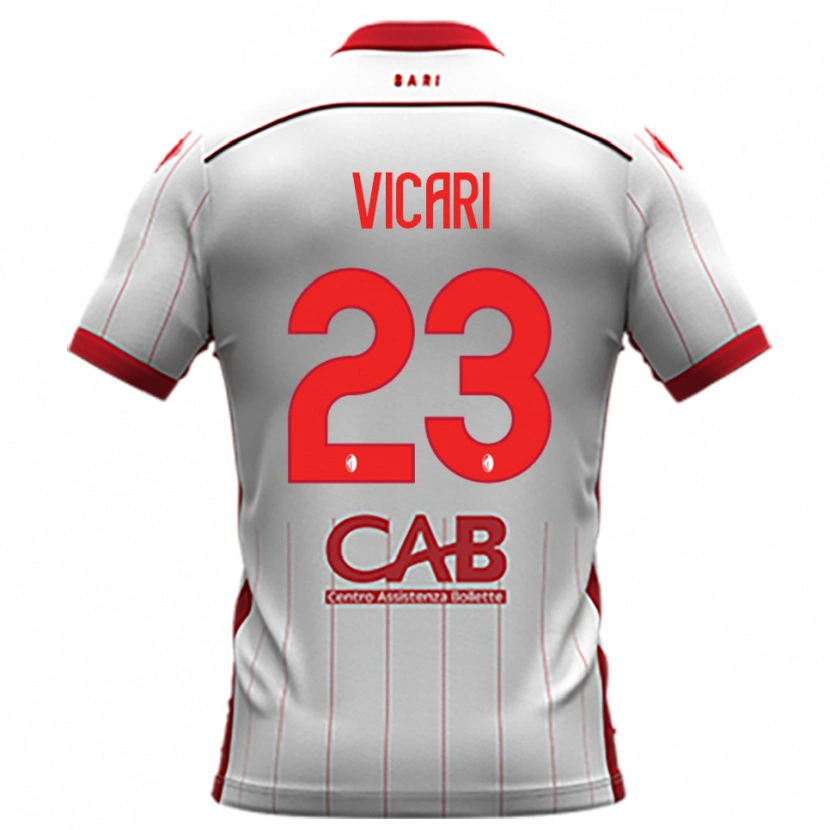 Danxen Pánské Francesco Vicari #23 Bíločervená Domů Hráčské Dresy 2025/26 Dres
