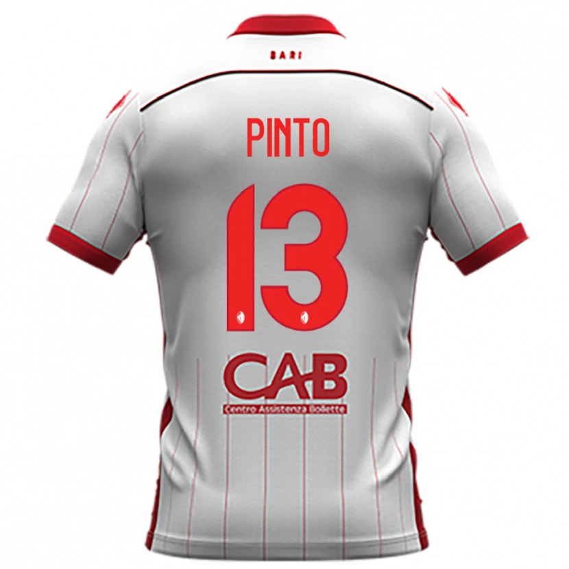 Danxen Pánské Francesco Pinto #13 Bíločervená Domů Hráčské Dresy 2025/26 Dres
