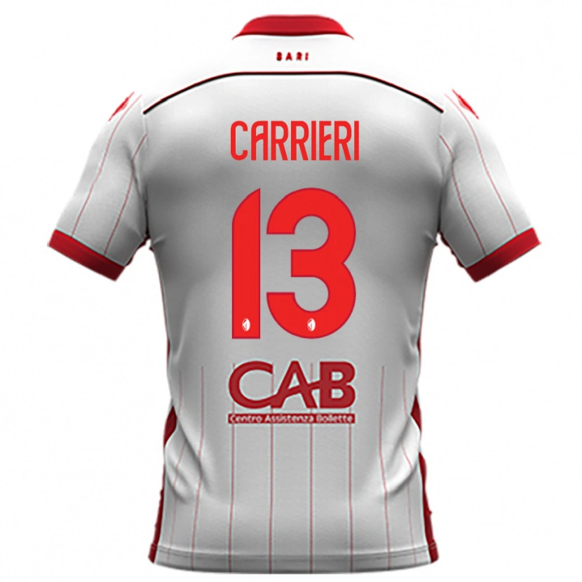 Danxen Pánské Vitantonio Carrieri #13 Bíločervená Domů Hráčské Dresy 2025/26 Dres