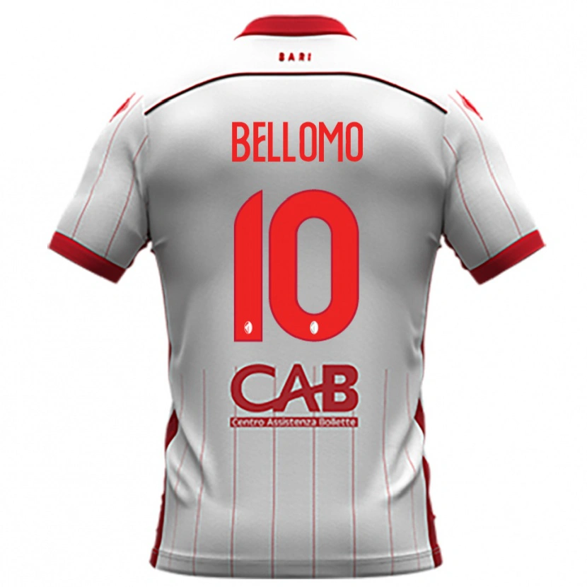 Danxen Pánské Nicola Bellomo #10 Bíločervená Domů Hráčské Dresy 2025/26 Dres