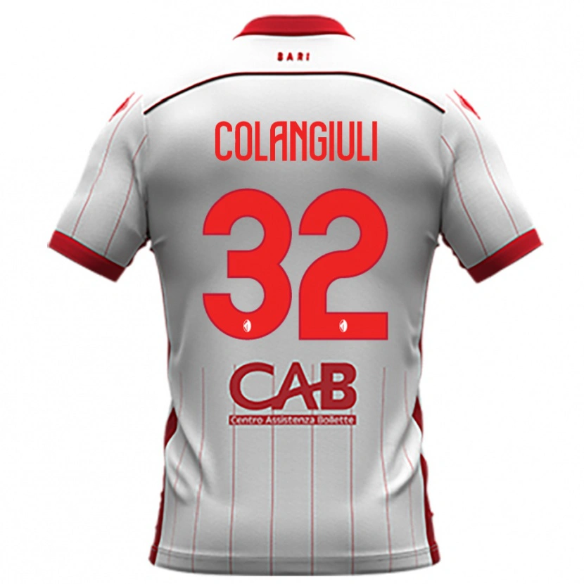 Danxen Pánské Vincenzo Colangiuli #32 Bíločervená Domů Hráčské Dresy 2025/26 Dres