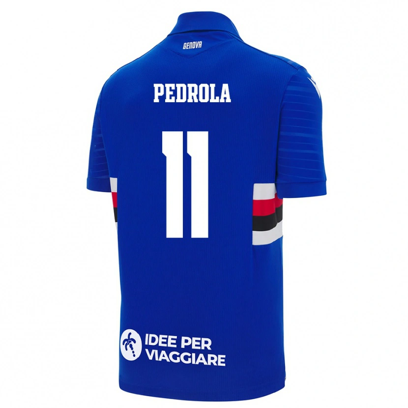 Danxen Pánské Estanis Pedrola #11 Modrobílá Domů Hráčské Dresy 2025/26 Dres
