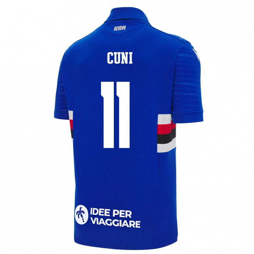 Danxen Pánské Marvin Cuni #11 Modrobílá Domů Hráčské Dresy 2025/26 Dres