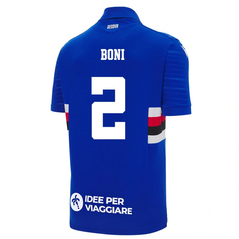 Danxen Pánské Dennis Boni #2 Modrobílá Domů Hráčské Dresy 2025/26 Dres