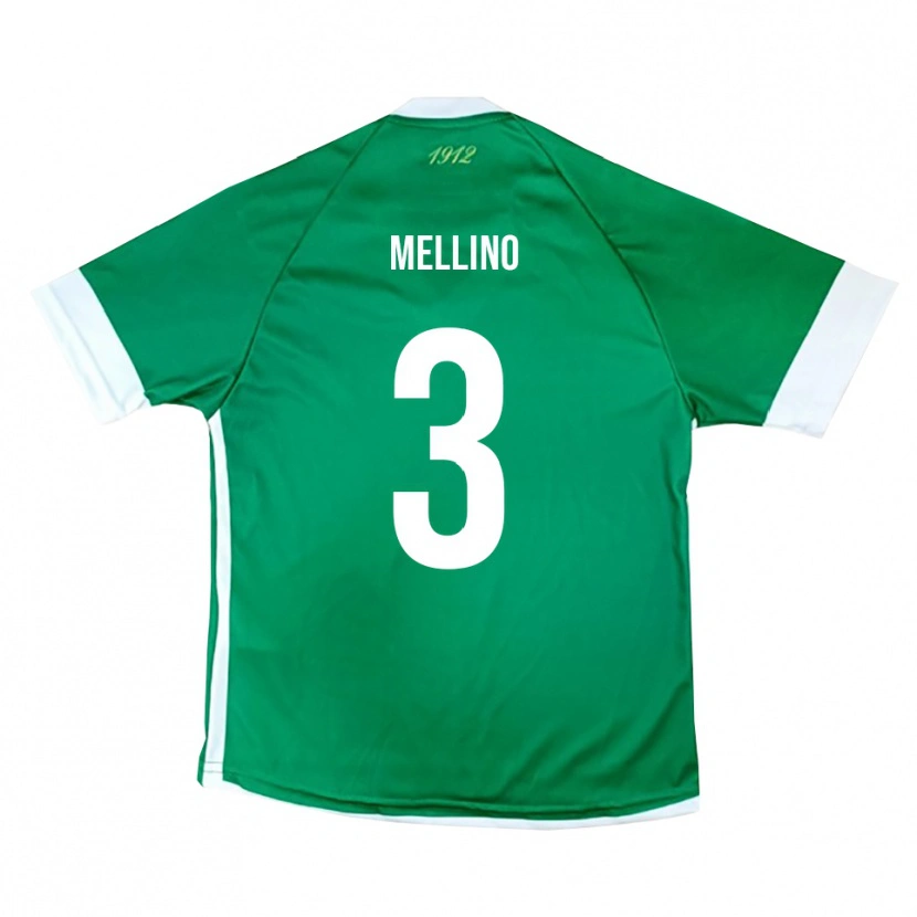 Danxen Pánské Carlo Mellino #3 Zeleno-Bílá Domů Hráčské Dresy 2025/26 Dres