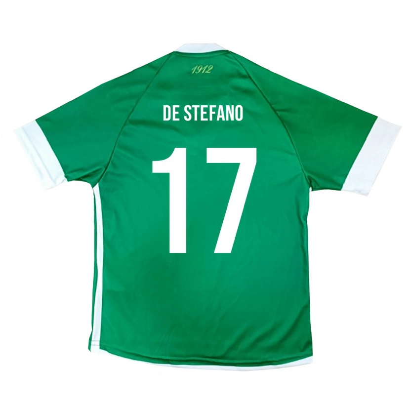 Danxen Pánské Nicolò De Stefano #17 Zeleno-Bílá Domů Hráčské Dresy 2025/26 Dres