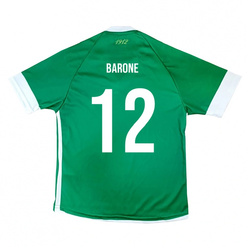 Danxen Pánské Filippo Barone #12 Zeleno-Bílá Domů Hráčské Dresy 2025/26 Dres