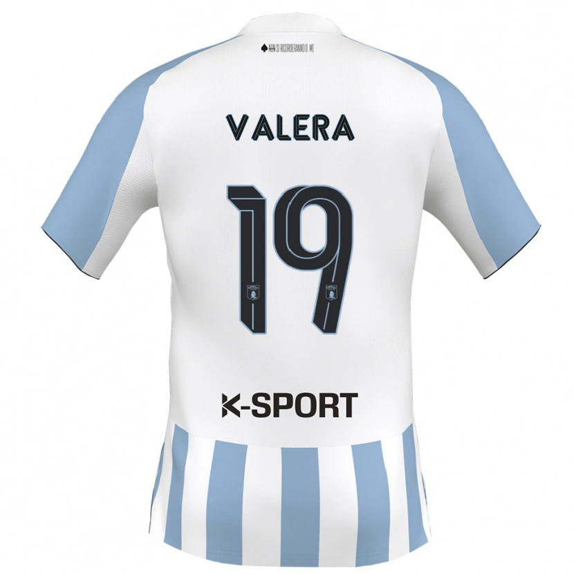 Danxen Pánské Edgar Valera #19 Bílá Nebeská Modrá Domů Hráčské Dresy 2025/26 Dres