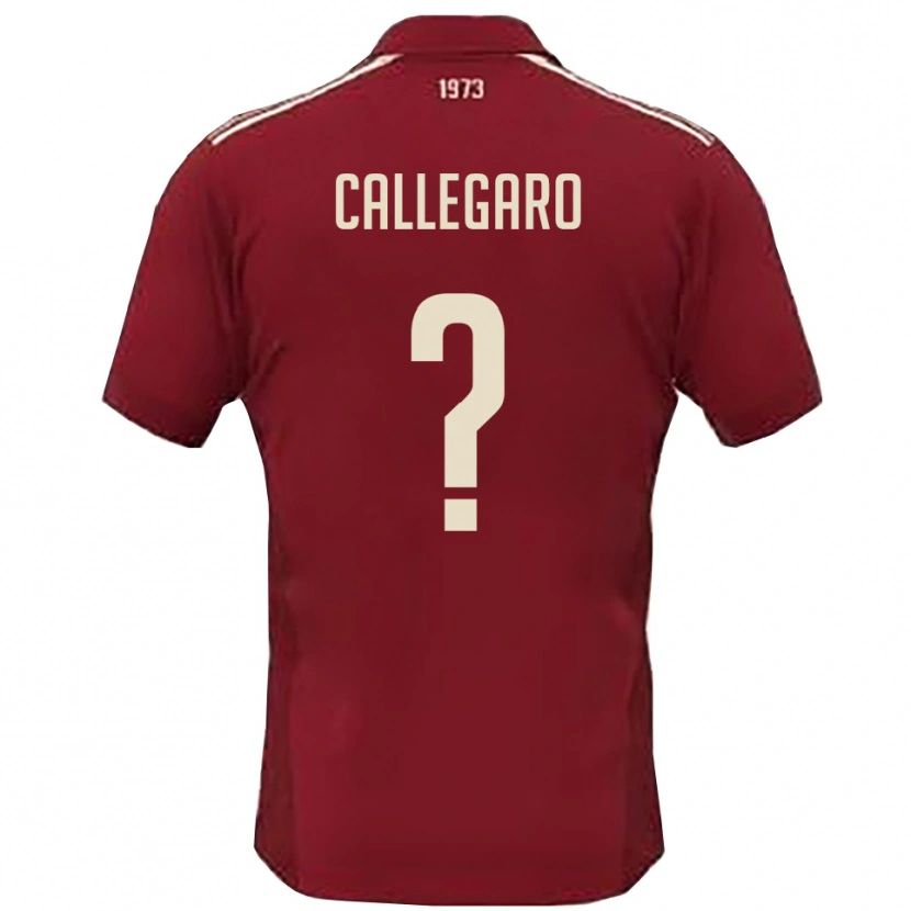 Danxen Pánské Riccardo Callegaro #0 Vínová Bílá Domů Hráčské Dresy 2025/26 Dres