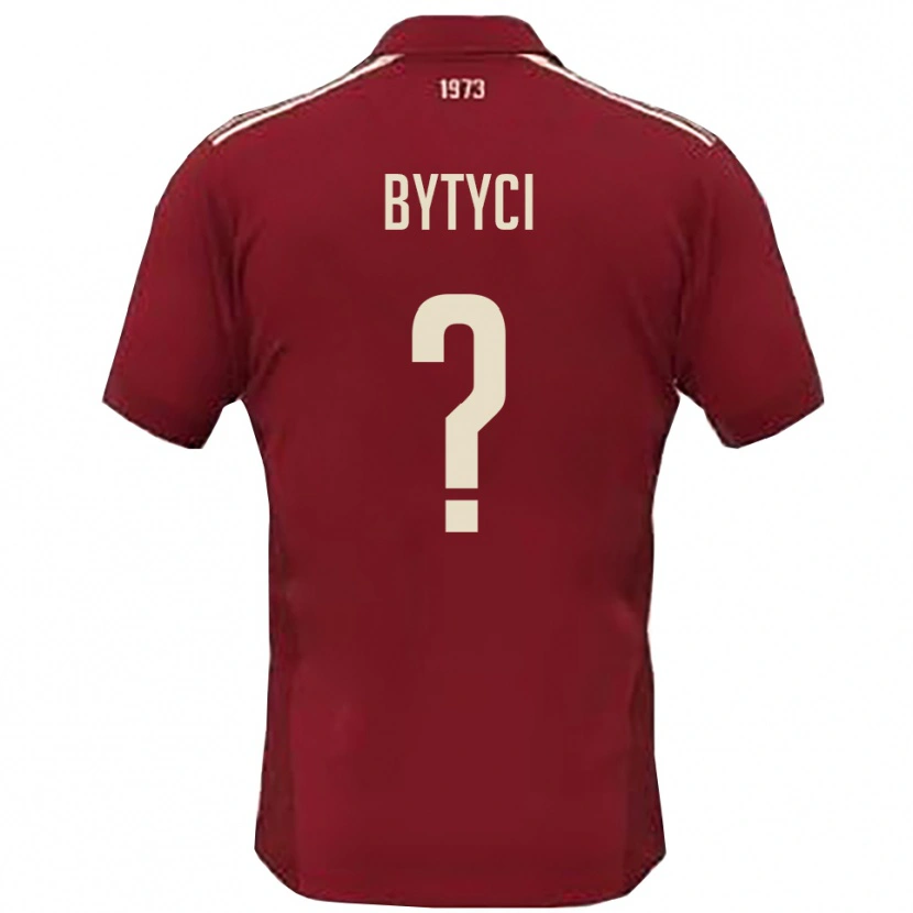 Danxen Pánské Arban Bytyci #0 Vínová Bílá Domů Hráčské Dresy 2025/26 Dres