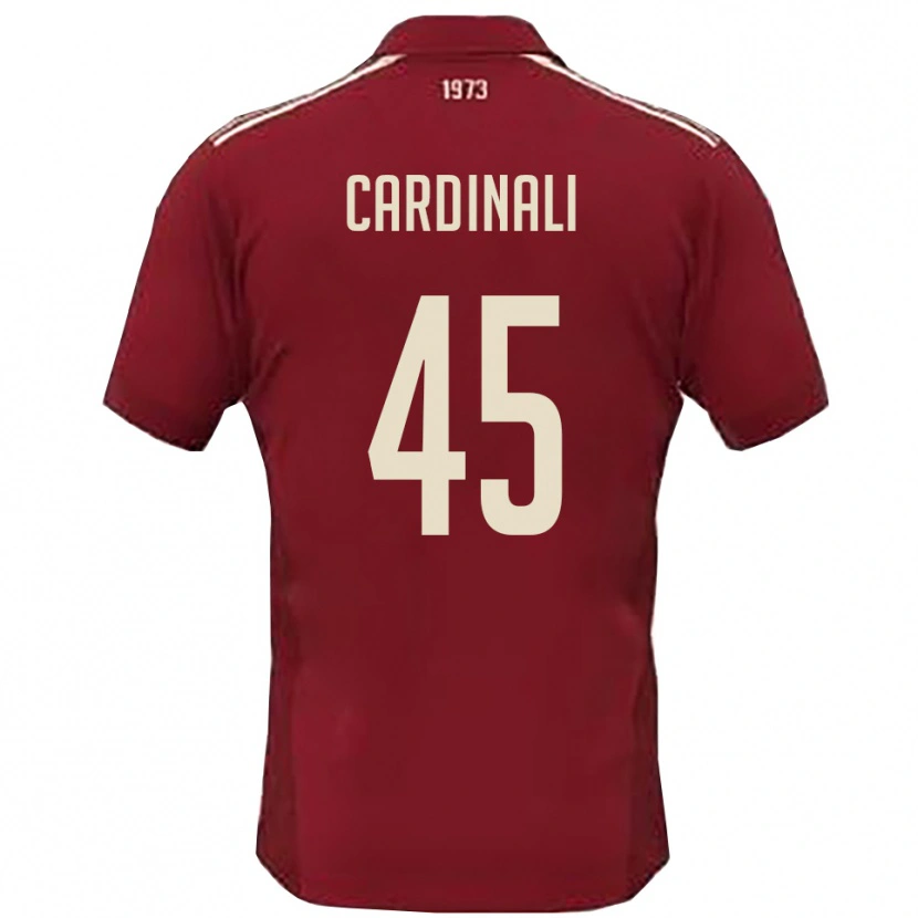 Danxen Pánské Matteo Cardinali #45 Vínová Bílá Domů Hráčské Dresy 2025/26 Dres