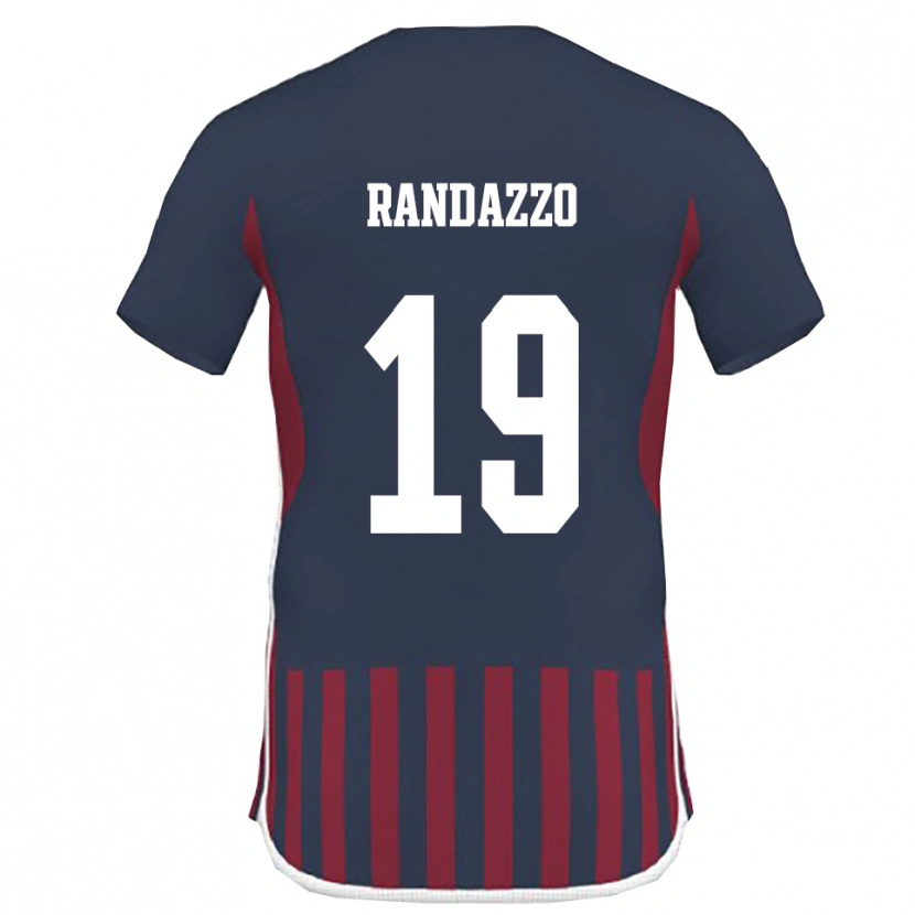 Danxen Pánské Alessandro Randazzo #19 Tmavě Modrá Červená Domů Hráčské Dresy 2025/26 Dres