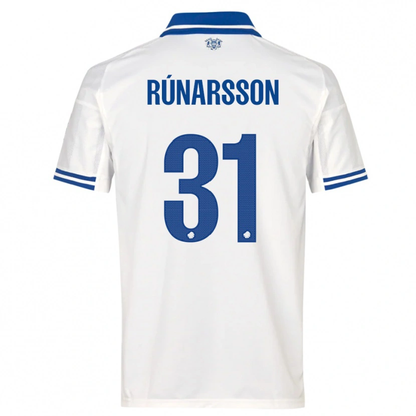 Danxen Pánské Rúnar Alex Rúnarsson #31 Bílomodrá Domů Hráčské Dresy 2025/26 Dres