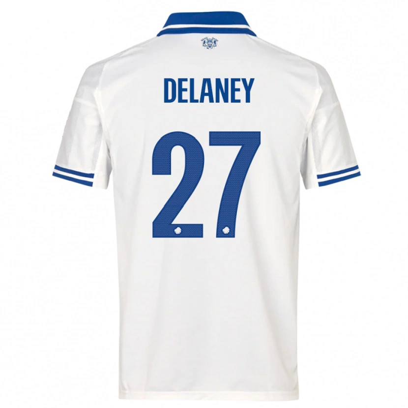 Danxen Pánské Thomas Delaney #27 Bílomodrá Domů Hráčské Dresy 2025/26 Dres