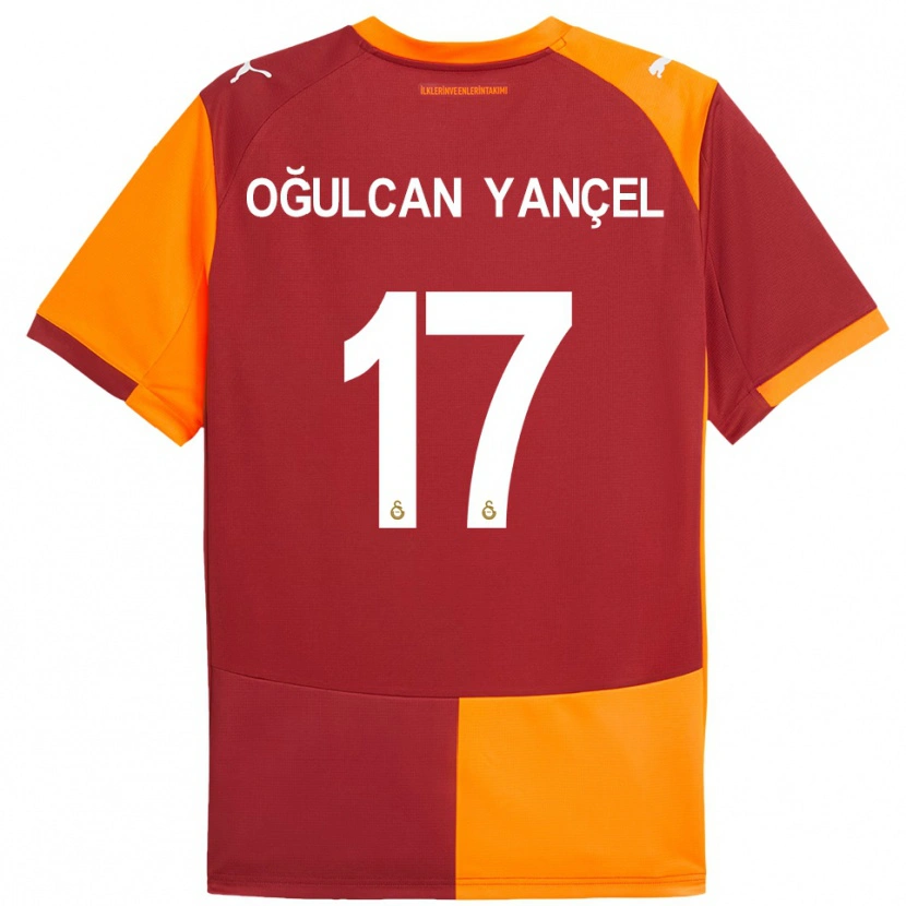 Danxen Pánské Necati Oğulcan Yançel #17 Červeno-Oranžová Domů Hráčské Dresy 2025/26 Dres