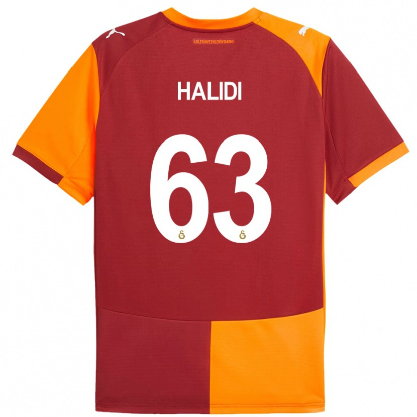 Danxen Pánské İsa Halidi #63 Červeno-Oranžová Domů Hráčské Dresy 2025/26 Dres