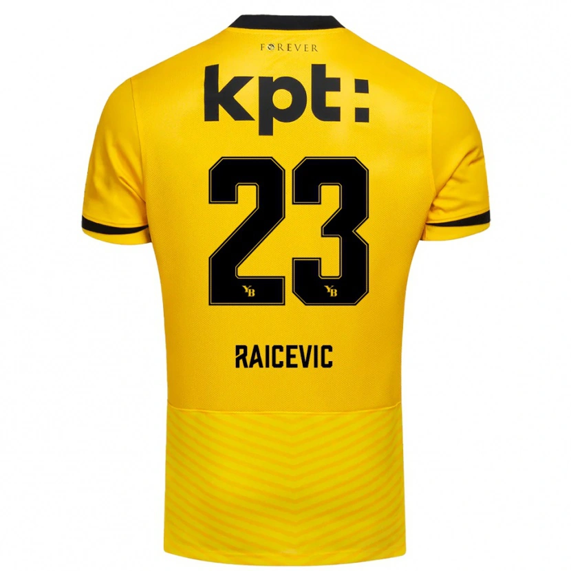 Danxen Pánské Stevan Raicevic #23 Žlutočerná Domů Hráčské Dresy 2025/26 Dres