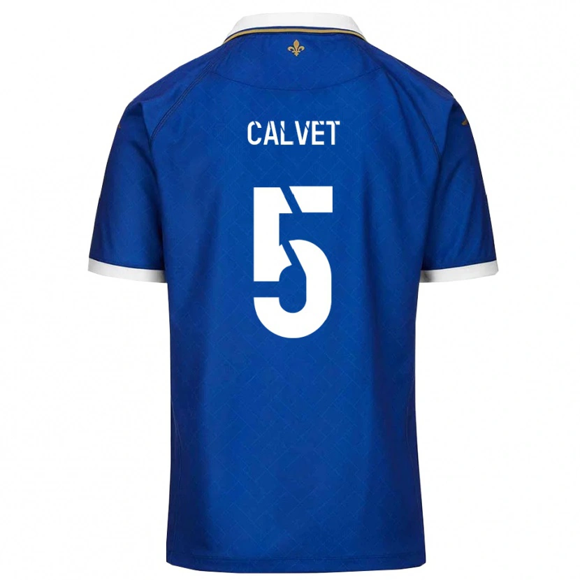 Danxen Pánské Raphaël Calvet #5 Modrá Zlatá Domů Hráčské Dresy 2025/26 Dres