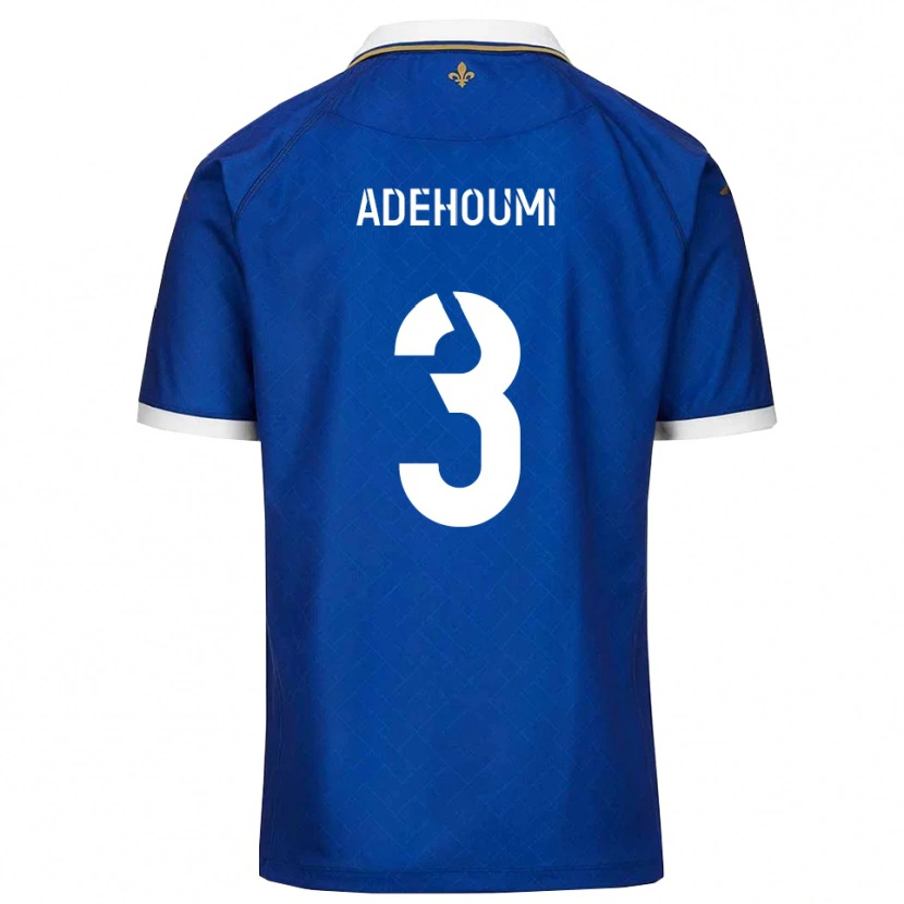 Danxen Pánské Deen Adehoumi #3 Modrá Zlatá Domů Hráčské Dresy 2025/26 Dres