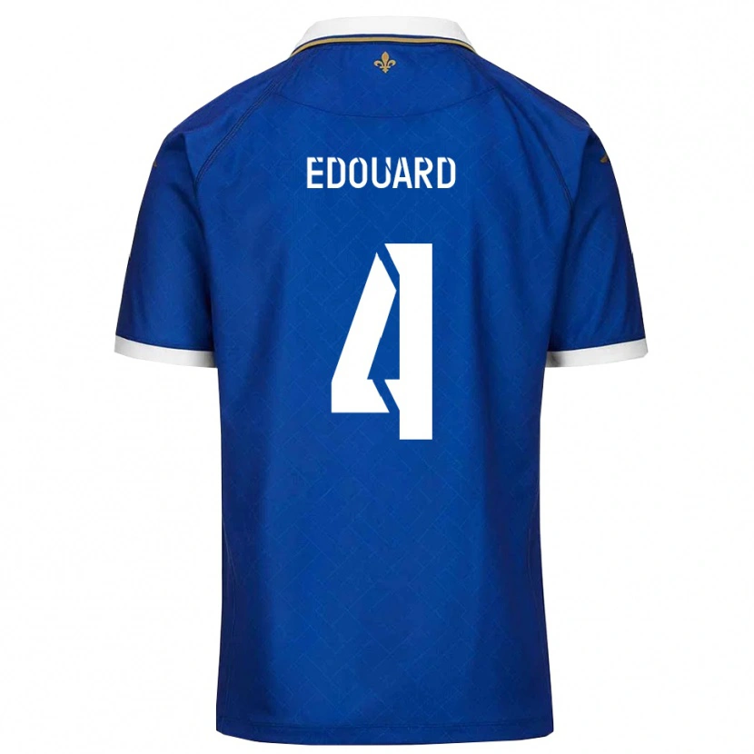 Danxen Pánské Paul Edouard #4 Modrá Zlatá Domů Hráčské Dresy 2025/26 Dres