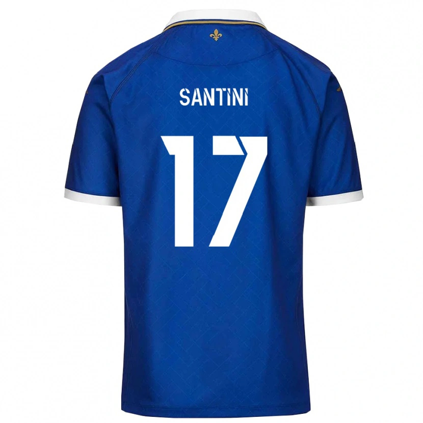 Danxen Pánské Jérémi Santini #17 Modrá Zlatá Domů Hráčské Dresy 2025/26 Dres