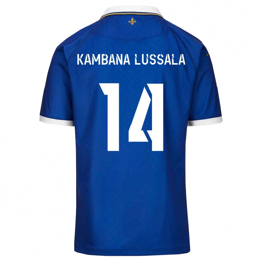 Danxen Pánské Francisco Kambana Lussala #14 Modrá Zlatá Domů Hráčské Dresy 2025/26 Dres