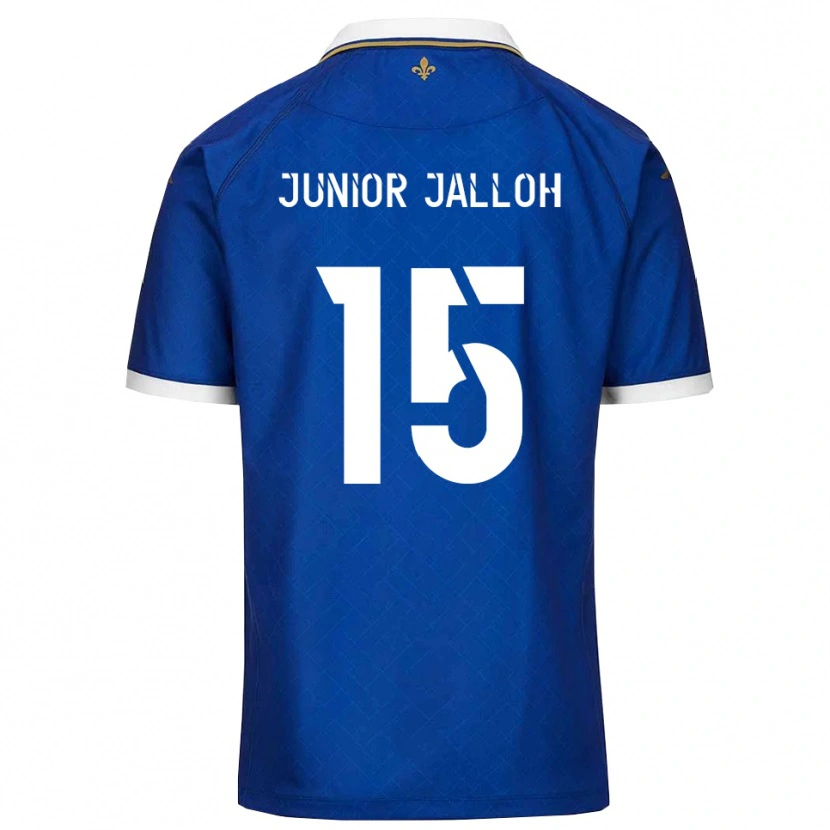 Danxen Pánské Abubakar Junior Jalloh #15 Modrá Zlatá Domů Hráčské Dresy 2025/26 Dres