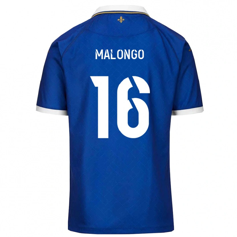 Danxen Pánské Denzel Malongo #16 Modrá Zlatá Domů Hráčské Dresy 2025/26 Dres