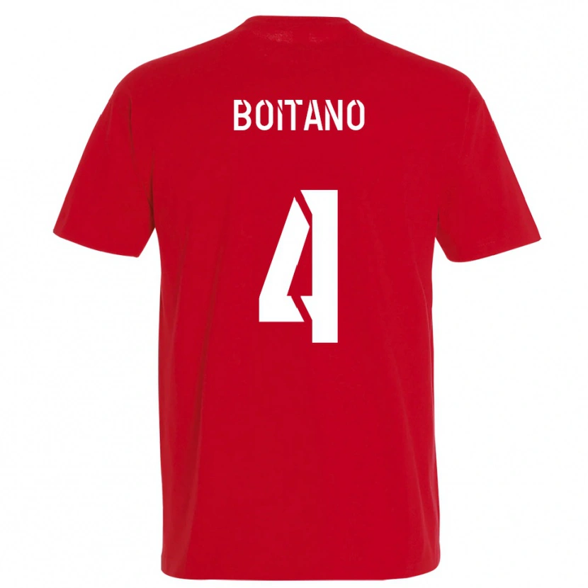 Danxen Pánské Jean-Baptiste Boitano #4 Červená Žlutá Domů Hráčské Dresy 2025/26 Dres
