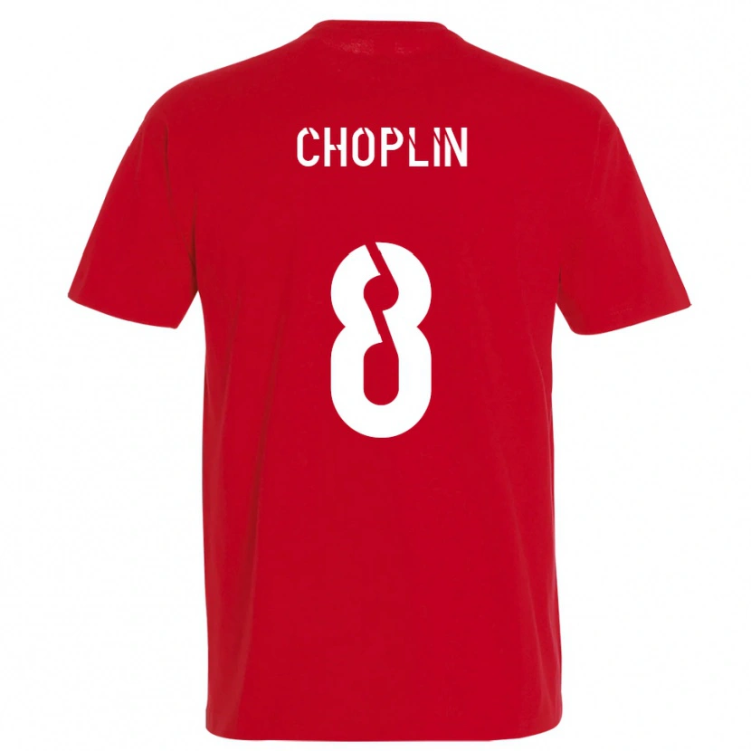 Danxen Pánské Romain Choplin #8 Červená Žlutá Domů Hráčské Dresy 2025/26 Dres
