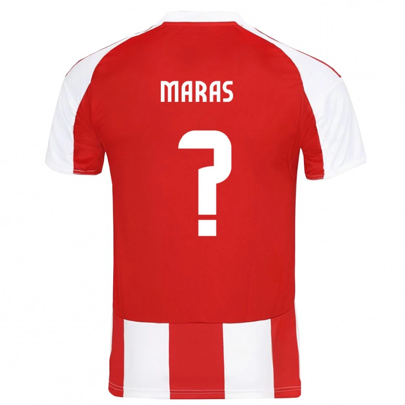 Danxen Pánské Konstantinos Maras #0 Červenobílá Domů Hráčské Dresy 2025/26 Dres