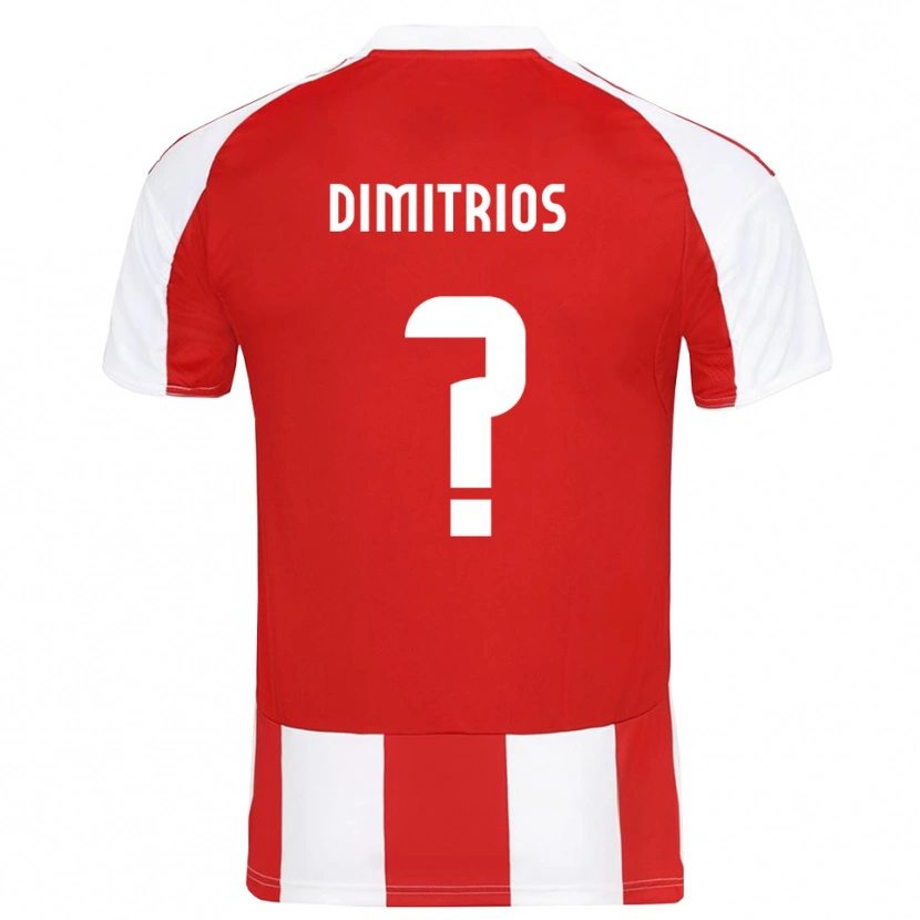 Danxen Pánské Dimitrios Michailidis #0 Červenobílá Domů Hráčské Dresy 2025/26 Dres