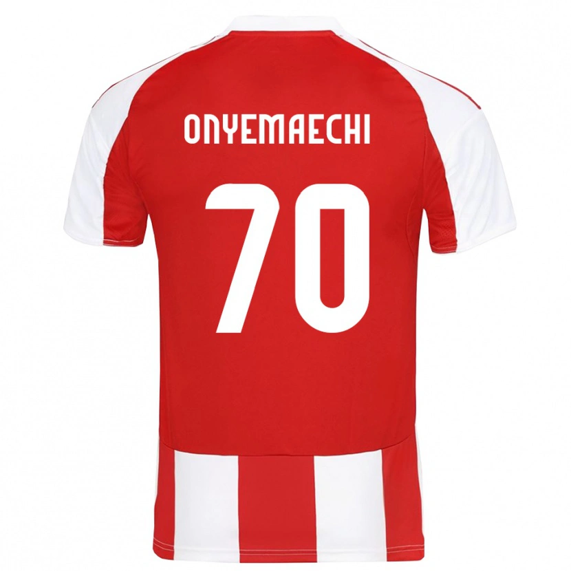 Danxen Pánské Bruno Onyemaechi #70 Červenobílá Domů Hráčské Dresy 2025/26 Dres