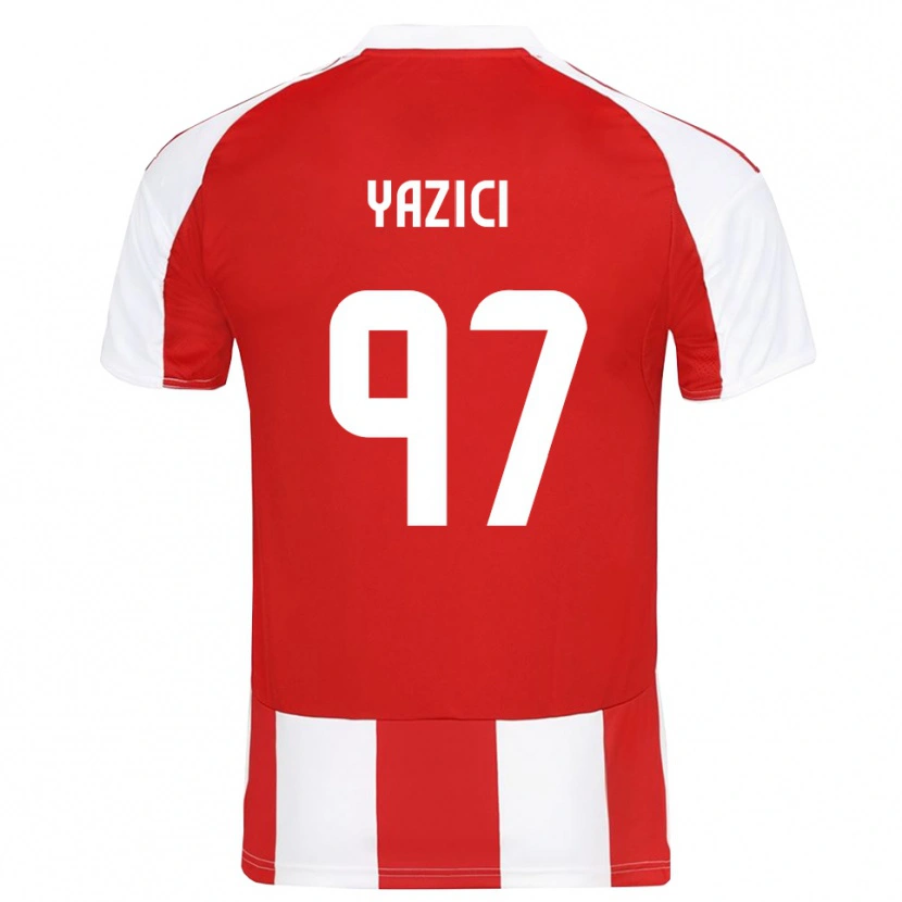 Danxen Pánské Yusuf Yazıcı #97 Červenobílá Domů Hráčské Dresy 2025/26 Dres