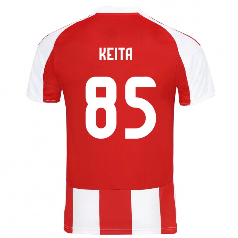 Danxen Pánské Diby Keita #85 Červenobílá Domů Hráčské Dresy 2025/26 Dres