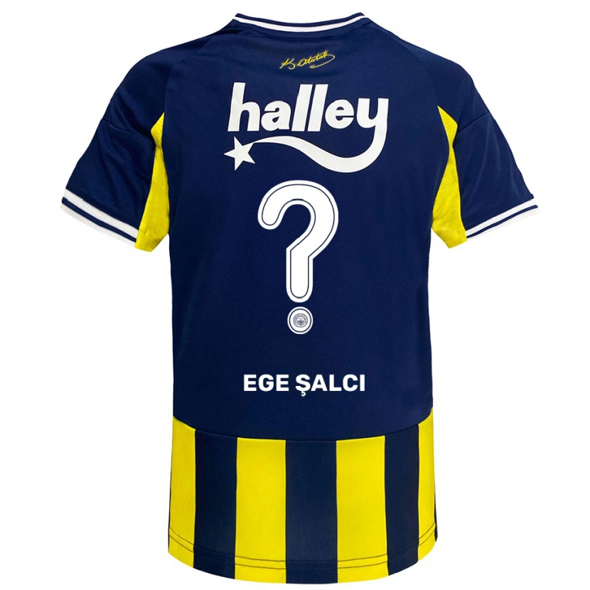 Danxen Pánské Yağız Ege Şalcı #0 Žlutá Tmavě Modrá Bílá Domů Hráčské Dresy 2025/26 Dres
