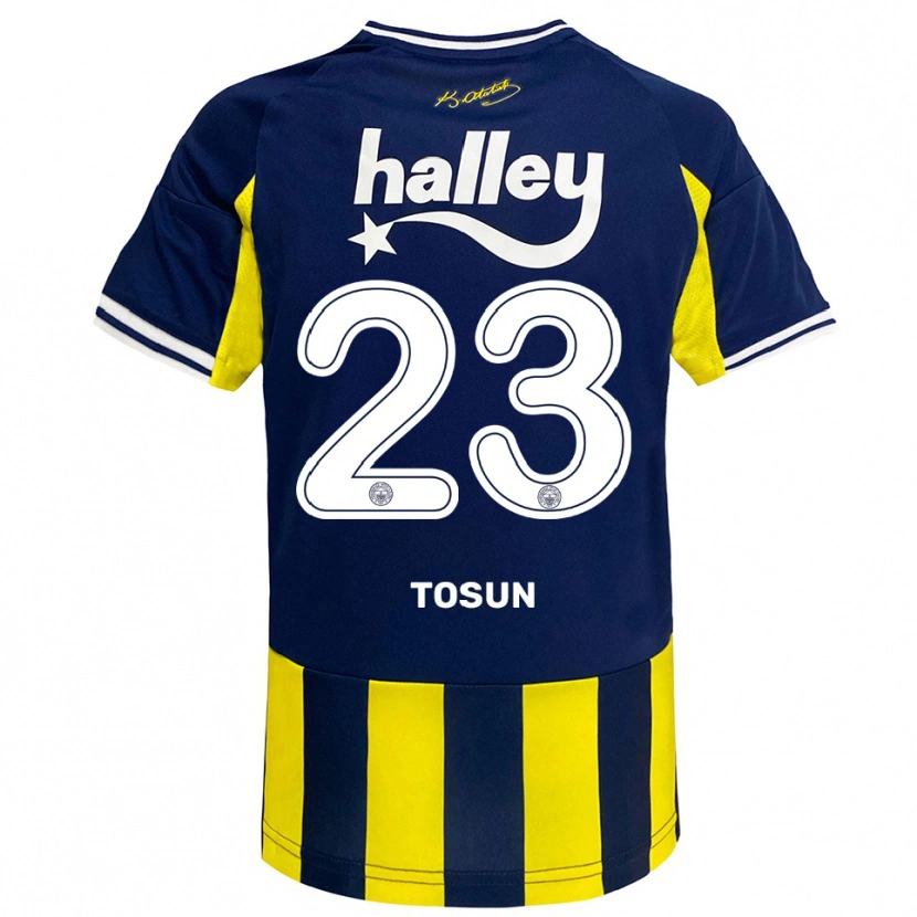 Danxen Pánské Cenk Tosun #23 Žlutá Tmavě Modrá Bílá Domů Hráčské Dresy 2025/26 Dres
