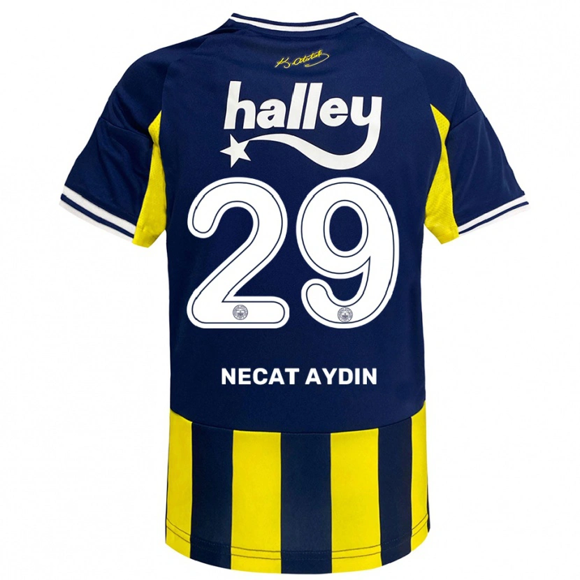 Danxen Pánské Ahmet Necat Aydın #29 Žlutá Tmavě Modrá Bílá Domů Hráčské Dresy 2025/26 Dres