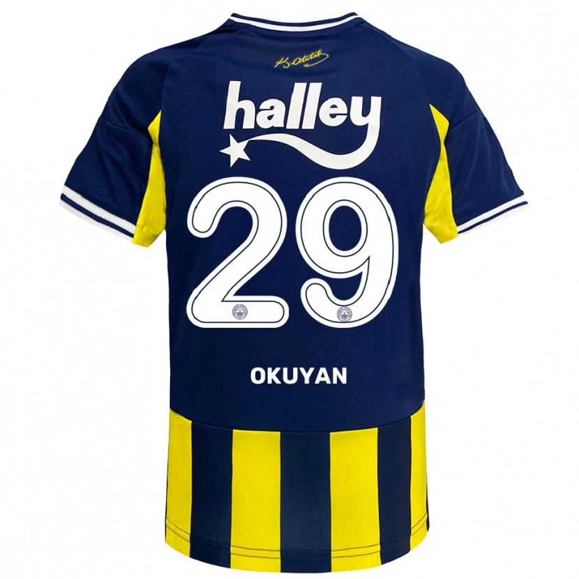 Danxen Pánské Mevlüde Okuyan #29 Žlutá Tmavě Modrá Bílá Domů Hráčské Dresy 2025/26 Dres