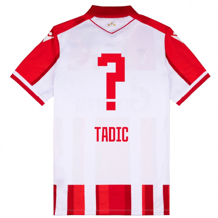 Danxen Pánské Luka Tadic #0 Červenobílá Domů Hráčské Dresy 2025/26 Dres