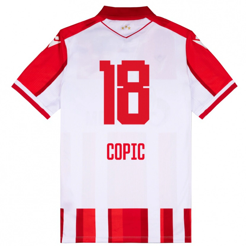 Danxen Pánské Milan Copic #18 Červenobílá Domů Hráčské Dresy 2025/26 Dres