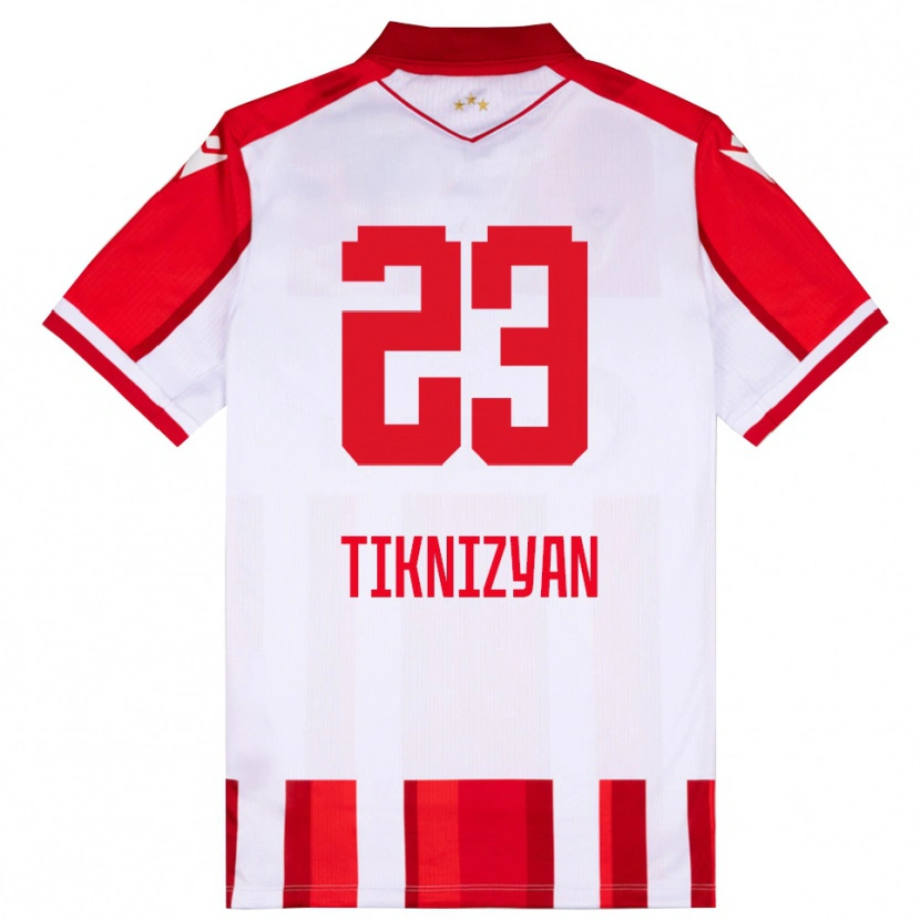 Danxen Pánské Nair Tiknizyan #23 Červenobílá Domů Hráčské Dresy 2025/26 Dres