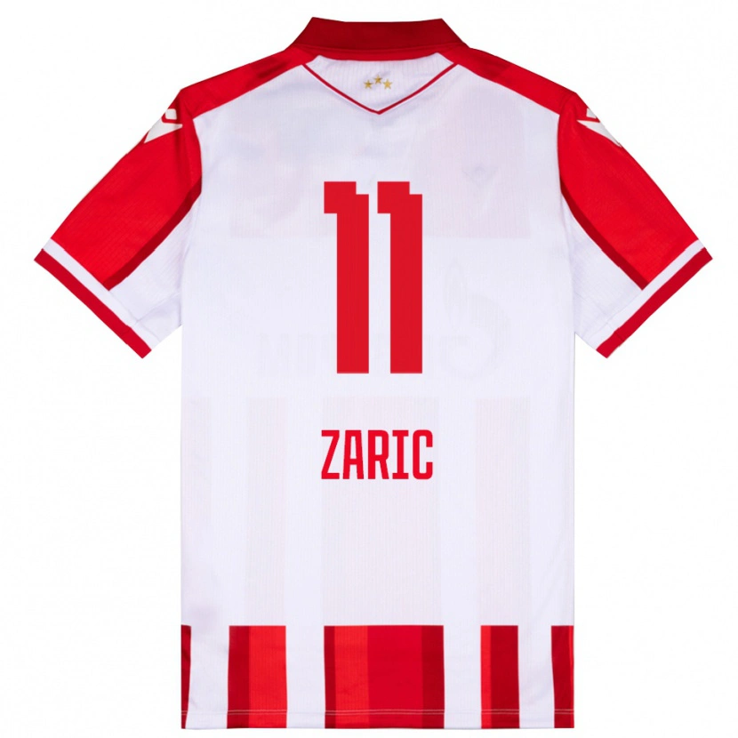 Danxen Pánské Luka Zaric #11 Červenobílá Domů Hráčské Dresy 2025/26 Dres