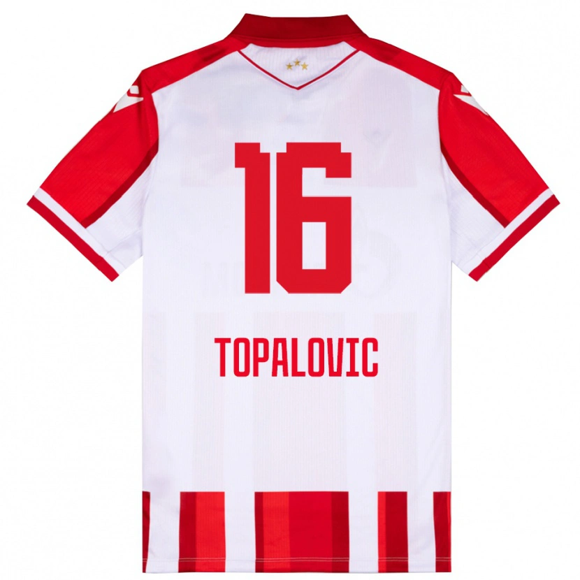 Danxen Pánské Todor Topalovic #16 Červenobílá Domů Hráčské Dresy 2025/26 Dres