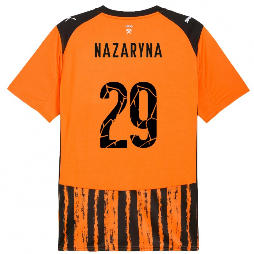 Danxen Pánské Yegor Nazaryna #29 Oranžová Černá Domů Hráčské Dresy 2025/26 Dres